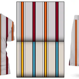 Multicolored Striped Knit Fabric : The New Trend In Garments