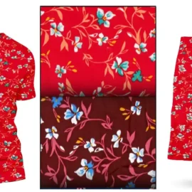 Red Floral Fabric : The New Trend In Markets